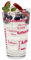 Herz & Heim® Trinkglas mit Namen in verschiedenen Schriftarten und Farben (Pink-Weiß)