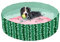 AQPET AqpetFriends Piscina in plastica per Cane Animali Domestici Pieghevole da Giardino Fantasia Fruit, 120x30 cm