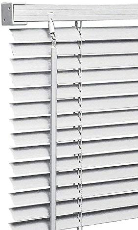 My Home Store PVC window Venetian Blind Blinds Easy Fit Trimmable Fittings Window Treatment Shutter Twist Open Close (White-PVC, 75cm wide (29.5) x 213cm Drop)