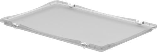 KEINE MARKE Euro-Norm Scharnierdeckel, 600 x 400 mm, transparent mit Scharnierelementen