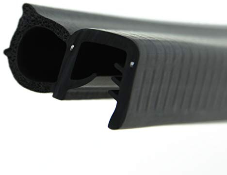 DS37 Dichtungsprofil von SMI-Kantenschutzprofi - Klemmbereich 5-9 mm - mit Dichtung seitlich aus EPDM Moosgummi - Dichtungsprofil - einfache Montage, selbstklemmend ohne Kleber (10 m)