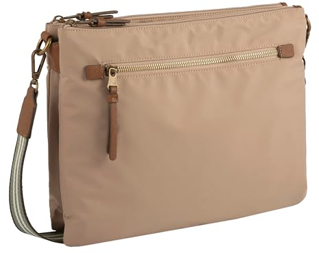 camel active Damen BARI Cross Bag mit Reißverschluss-Öffnung Beige womenswear-M