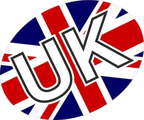 PCSL Self Adhesive UK Sticker for Car Van Lorry when driving abroad. Replaces GB Sticker (Union Jack)