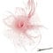 DRESHOW Fascinators Hat Flower Mesh Ribbons Feathers on a Headband and a Forked Clip Cocktail Tea Party Headwear for Girls and Women