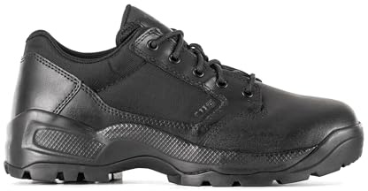 5.11 Tactical Men's ATAC 2.0 Low Shoes - Polished Finish, Shock Mitigation, Superior Grip - Law Enforcement & Military Footwear, Black, 12 Regular, Style 12466