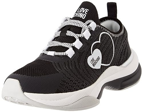 Love Moschino Damen Sneaker, Nero, 39 EU
