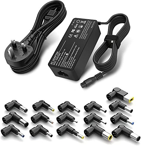 Universal Laptop Charger, 90W Power Adapter with 16 Tips (Not USB C) for HP Acer Asus Dell Lenovo Samsung Toshiba Notebook Power Supply Cord