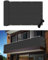 POYEE Brise Vue Balcon 90x500cm, Résistant aux UV et Imperméable - Protection Contre Le Vent et Les Intempéries pour Jardin et Balcon avec Attaches Zippées - Couleur Noir