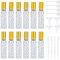 YU FENG 12pcs Glass Bottle Perfume Atomizer Refillable Spray Empty Perfume Bottles Fine Mist Atomizer Cosmetic Container for Travel,10ml, Gold-1
