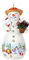 Hallmark Keepsake Weihnachtsdekoration 2023, Snowtop Lodge Terran S. Gardner, Porzellan-Ornament, Schneemann Geschenke