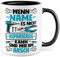 Handwerker Tasse Personalisierbar Elektriker Geschenkidee Humor Kaffeetasse mit lustigen Spruch Geschenk für Papa Kaffeebecher Heimwerker Becher (Weiß & Schwarz)