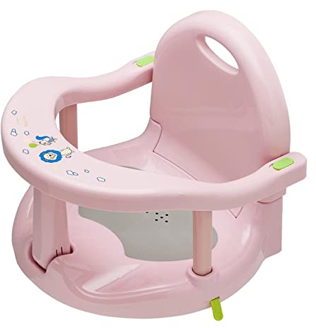Luckxing Badewannensitz Baby, Badesitz BAB, Ab 6 Monate Für Badewanne, Badewannensitz Baby Mit Anti-Rutsch Saugnäpfe, Armlehnen Und Hoher Rückenlehne Für Neugeborene Kleinkinder Baby Badezubehör