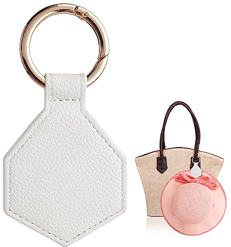 AMFUN Magnetische Hutklammer, Reisetasche Hut Clip für Reisetasche, Rucksack, Handtasche, Stilvolle magnetischer Hut Clip für Sonnenhüte breite Krempe Hüte Schal Handschuh (Weiß)