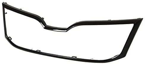 Oberer Stoßstangengrill-Gitterrahmen, Oberer Stoßstangengrill für Octavia 5E Facelift 2017–2019, OE 5E0853761E041 Frontgrill-Umrissverkleidungsabdeckung Ersetzen