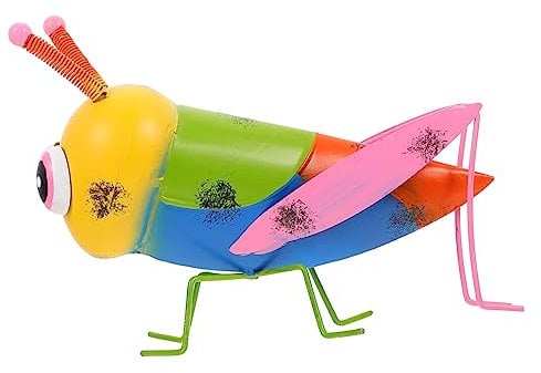 ORFOFE Metal Models 1pc Ornament Steam Cleaner Animal Wall Decor Simulated Insect Model Praying Mantis Figure Out Door Toys Simulated Model Metal Miniature Trash Can Iron
