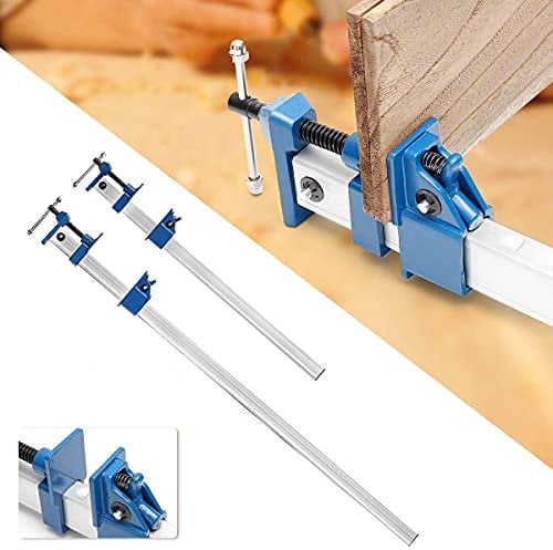 T Bar Wood Clamps DIY Heavy F Clamp 24/36'' for Woodworking Quick Release Fixture Sash Long Cramp Bench Wood Grip-Spain,24 inch