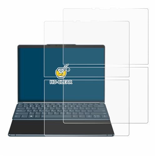 BROTECT (2 Stück Schutzfolie für Lenovo Yoga Book 9i Gen 8 Displayschutz Folie Ultra-Klar