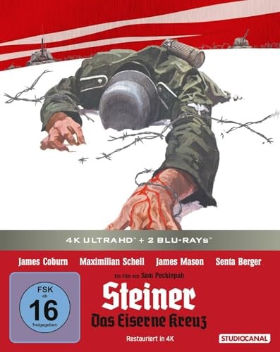 Steiner - Das Eiserne Kreuz - 4K UHD Steelbook + Blu-ray + Bonus Blu-ray + Limited Edition
