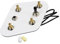 FLEOR Prewired 2T2V Wiring Harness Kit with 6 Hole 3-Way Toggle Switch 500K pots for LP SG Guitar