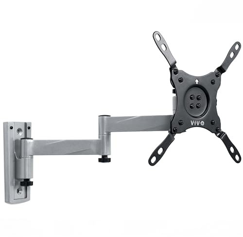 VIVO Quick Release RV TV Wall Mount for 13 to 43 inch Screens, Articulating Lockable Bracket Stand, Fits up to VESA 200x200, Black, Mount-TVQR1