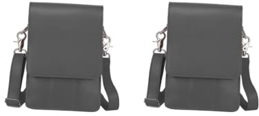 Juego de 2 fundas de peluquería para cinturón, tijeras, color negro, 21 x 19 x 4 cm