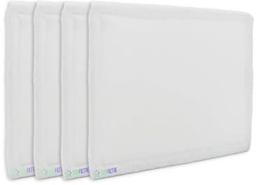 TOP FILTRE - Lot de 4 Filtres G4 Compatibles VMC Double Flux SAUTER Gorner, Medven et ATLANTIC Primocosy/Primocosy HR – Dimensions 255 x 191 x 6 mm