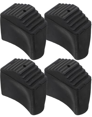 UKCOCO Leiterfußabdeckungen: Leiter-Anti-Rutsch-Fußabdeckung Verlängerung Zusammenklappbare Leiterbeinabdeckungen Gummiabdeckung Für Den Austausch Von Verlängerungsleitern 2 X 4 Cm 4 pcs