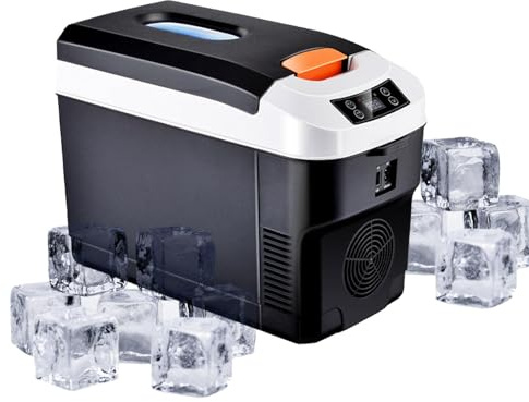 10 L 220-240 V 50-56 W - 10 °C à 65 °C - Réfrigérateur de voiture | professionnel de 10 litres - Compresseur portable de réfrigérateur-congélateur de voiture 12 V