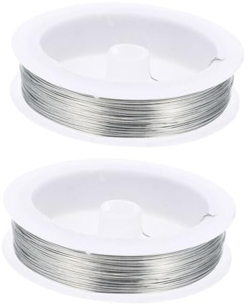 SEWACC 4 Rolls DIY Thin Wire Bead Stringing Wire Jewelry Beading Wire Hand Jewelry Wire for Necklace Jewelry Making Wire Jewelry Wire for Jewelry Making Jewelry Wire Kit Galvanized Iron