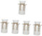 BESPORTBLE 5St Zinn-Eimer-Vase Blumentöpfe Blumenvasen CAPI pflanzkübel pflanzenübertöpfe Wasserkrug Vintage Blumenvase Krugvasen aus Metall Blumeneimer aus Metall galvanisiertes Eisen Weiß