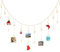 RHQFDM 120 cm Cuerda para Fotos con Pinzas Cordón para Fotos DIY Creative para Aniversario,Decoración de Boda,Puede Colgar Postales,Fotos,RecuerdDoble Capa con 18 Clips