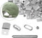 marrhorvk Cap Verschlüsse aus Metall 36-Set, Austauschbare und Verstellbare Kappenschnalle, Hut-Schließen Zubehör mit Werkzeug zum Befestigen (Silber)