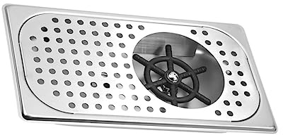 Edelstahl Küchenspülen Glasreiniger 1 Satz für Becher und Flaschen | Silber, Robust und Rostarm, Geeignet für Riegel und Cafés, für Milch und Weingläser