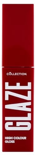 Collection Cosmetics High Glaze Lip Gloss, High Pigment, Plumping Effect, Red Velvet