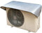 LXRHLIKG Magnetische Klimaanlage Abdeckung, Verkleidung Klimaanlage Außengerät mit Luftpolsterfolie, Verlängerter Abdeckung Wärmepumpe(140x60cm/55x24in)