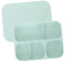 HANABASS Piatto per Silicone con Ventosa Design Scomparti per Autosvezzamento Pratico e Facile