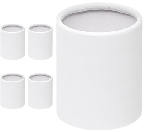 IWOWHERO 5 Stück Kleine Runde Blumenkübel aus Papier mit Einzigartigem Design Luftzirkulation und Tragbar für Blumensträuße bei Besonderen Anlässen