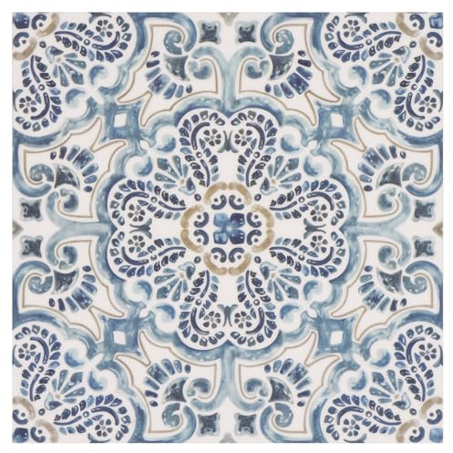 Peel and Stick Floor Tile, Waterproof 12x12 Self Adhesive Vinyl Flooring for Kitchen, Bathroom, Laundry - Easy Install Removable Flooring for Renters, No Glue Needed