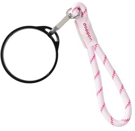 Dopper Wrist Cord - Black Mug Ring - Cherry Pink - Trageschlaufe für Travel Mug - Robuste Handschlaufe perfekt für unterwegs