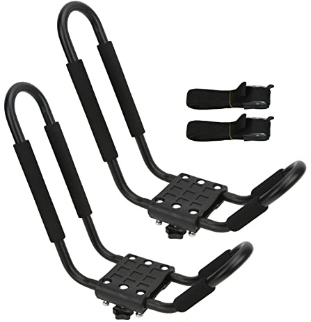 Tomantery Kajak-Dachträger, Robuster, Rostfreier Metall-Kanu-Träger für Auto-Top-Mount-Surfbrett-Segelboot