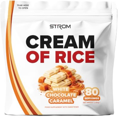 Strom Sports Cream of Rice White Chocolate Caramel | 80 Servings