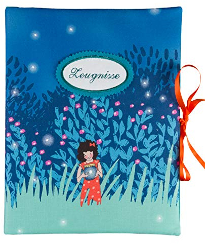 bettina bruder - Zeugnismappe DIN A4 - innen 30 Sichthüllen - Mädchen Glühwürmchen