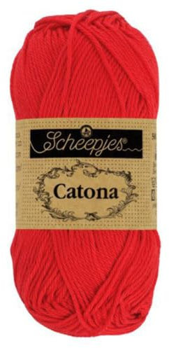 Scheepjes - Scheepjes 115 Heiß Rot Catona Garn - 1x50g
