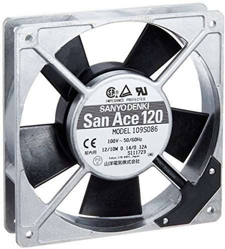 109S086 Ventilatore: AC assiale 120x120x25mm 66m3/h 24dBA a sfere SANYO DENKI