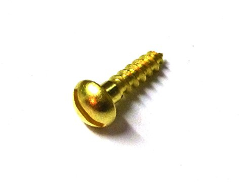 100 Stück MINI-Holzschrauben DIN 96 (Halbrundkopf mit Schlitz) Messing 1,6x16mm für Modellbau oder zur Restauration