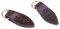 F Fityle 2 Pezzi in Pelle Foglia Cerniera Tiretti Linguette Estrattore Riparatore Sostituzioni per Valigia Zaino Vestiti per Bagagli Artigianato Fai da T, caffè, 3,5 x 1,2 cm