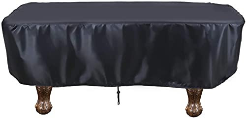 Onlyme Pool Billiard Table Cover, Waterproof Dining Table Cover, 7ft, Black