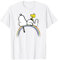 Peanuts Erdnüsse Snoopy Woodstock Regenbogen T-Shirt, Unisex Erwachsene Alltag, Blau, S