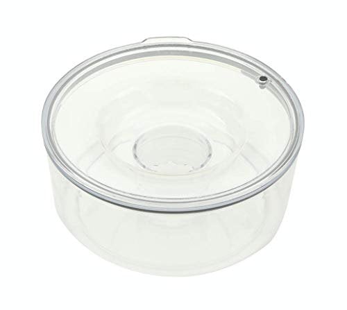 Slopper Stopper Dripless Water Bowl - Tritan Plastic Bowl Unit - For Large Breed Dogs 51-85 Lbs, 9.84” Dia, 1 Gallon Capacity
