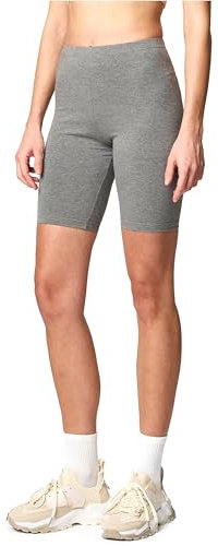 Merry Style Damen Sport Leggings kurz Sportleggings Radlerhose Sporthose aus Baumwolle MS10-200 (Mittel Melange,M)